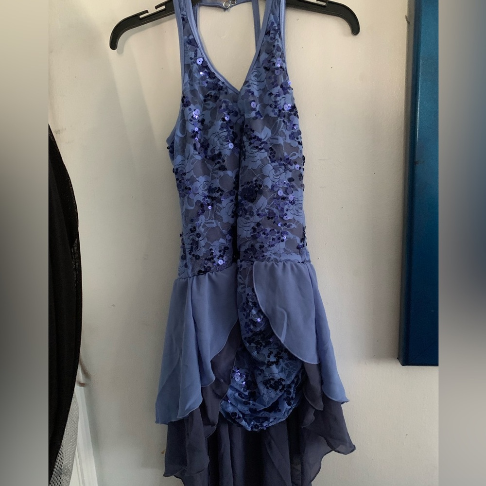 A Beautiful Blue Lyrical Dance Costume